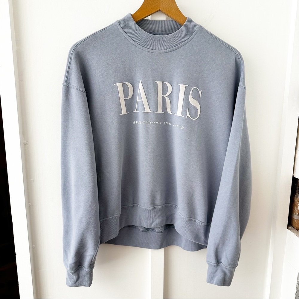 ABERCROMBIE blue Paris sweatshirt
